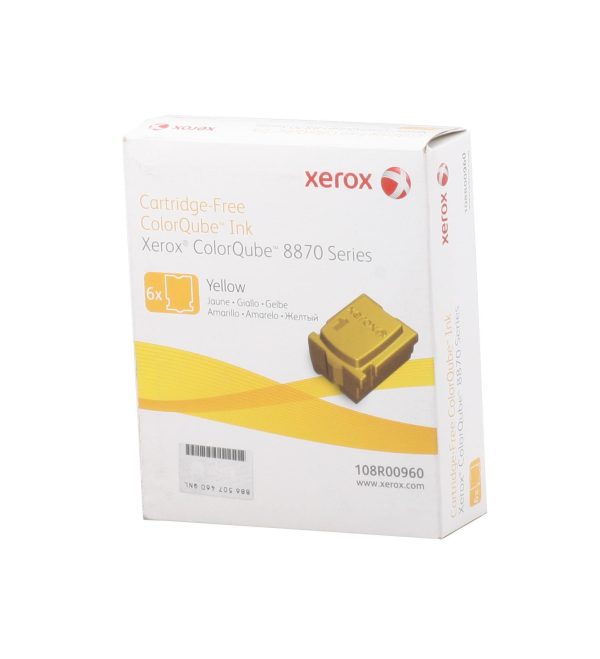 Чернила XEROX 108R00960 желтые (6x2,88K) для Phaser 8870