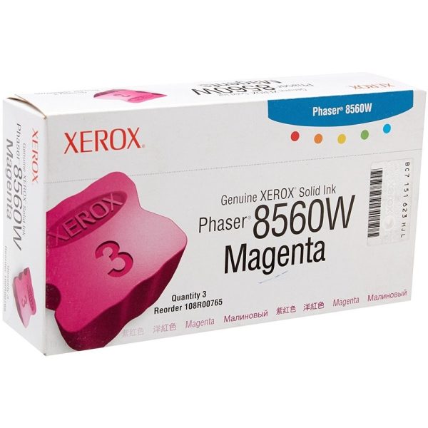 Чернила твердые XEROX 108R00765 малиновые для Phaser 8560 (3 шт/уп.)