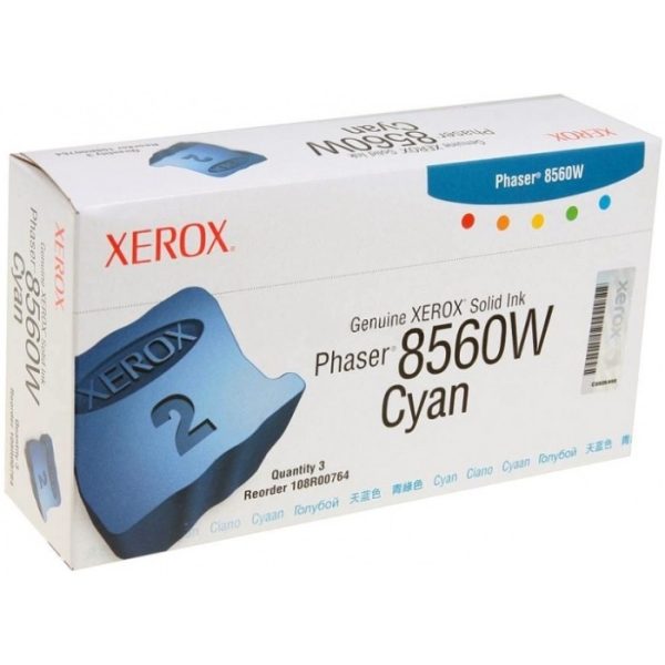 Чернила твердые XEROX 108R00764 синие для Phaser 8560 (3 шт/уп.)