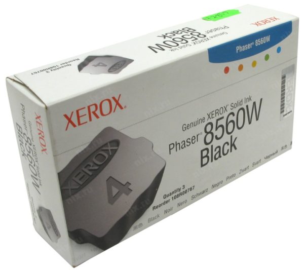 Чернила твердые XEROX 108R00767 черные для Phaser 8560 (3 шт/уп.)