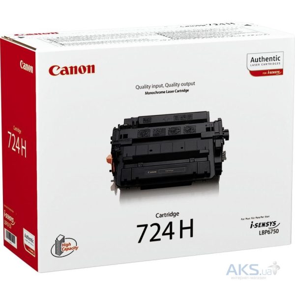Картридж CANON Cartridge724Н черный увеличенный для LBP6750Dn