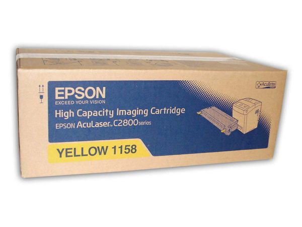 Тонер-картридж EPSON S051158 желтый увеличенный для AcuLaser С2800N