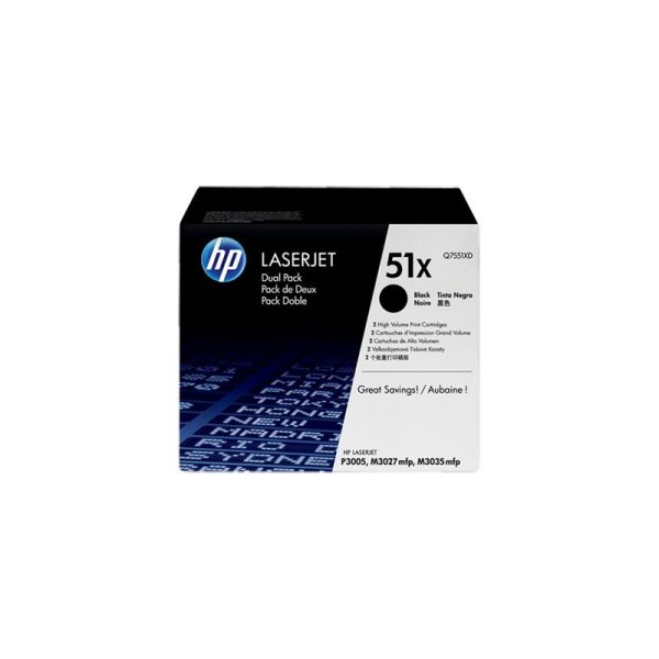 Картридж HP Q7553XD черный двойной для LJ 2014/2015/M2727