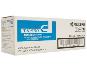 Тонер-картридж Kyocera TK-590C синий для FS-C2026