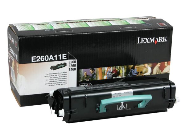 Тонер-картридж LEXMARK E260A11E черный для E260/360/460
