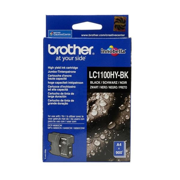 Картридж BROTHER LC1100HYBK черный увеличенный
