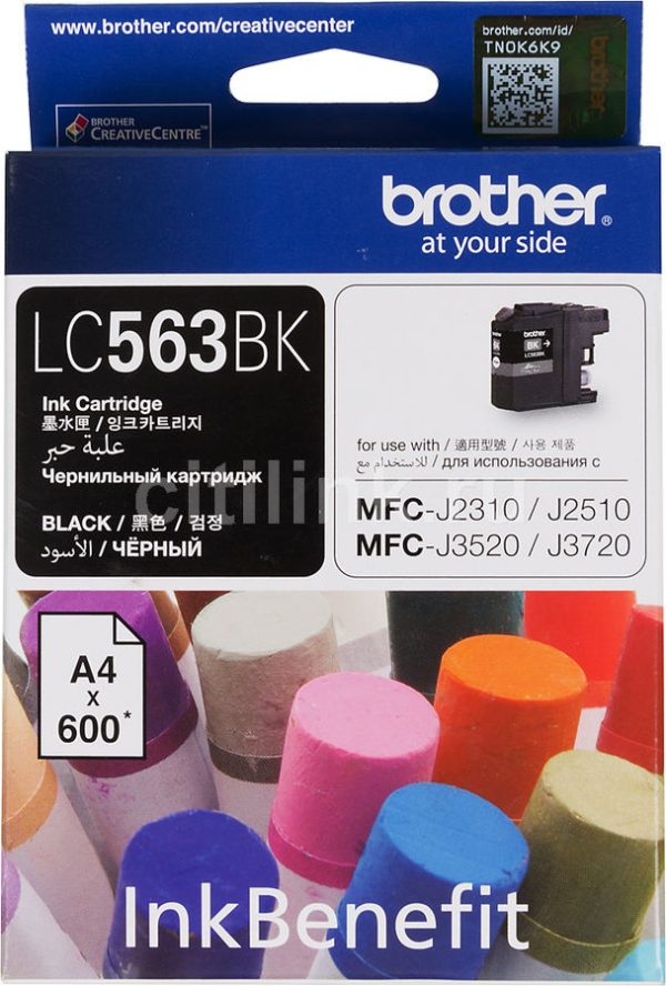 Картридж BROTHER LC563BK черный стандартный