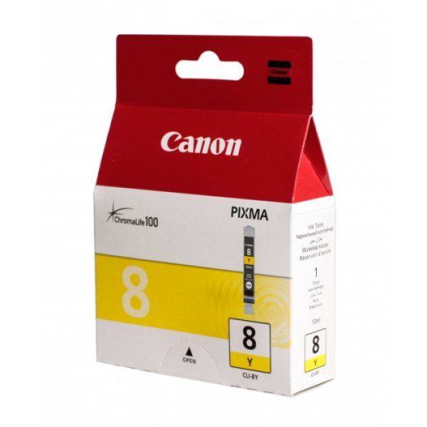 Картридж CANON CLI-8Y желтый для Pixma MP500/800, IP6600,5200,4200