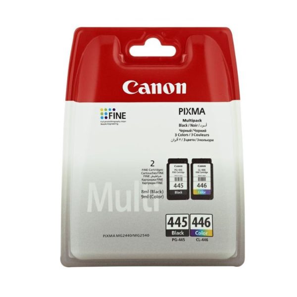 Картридж CANON PG-445+CL-446 набор черный+цветной для Pixma MG2440/2540