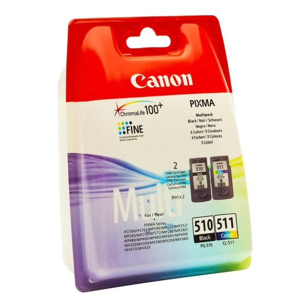 Картридж CANON PG-510+CL-511 набор черный+цветной для Pixma MP240/260/320/330