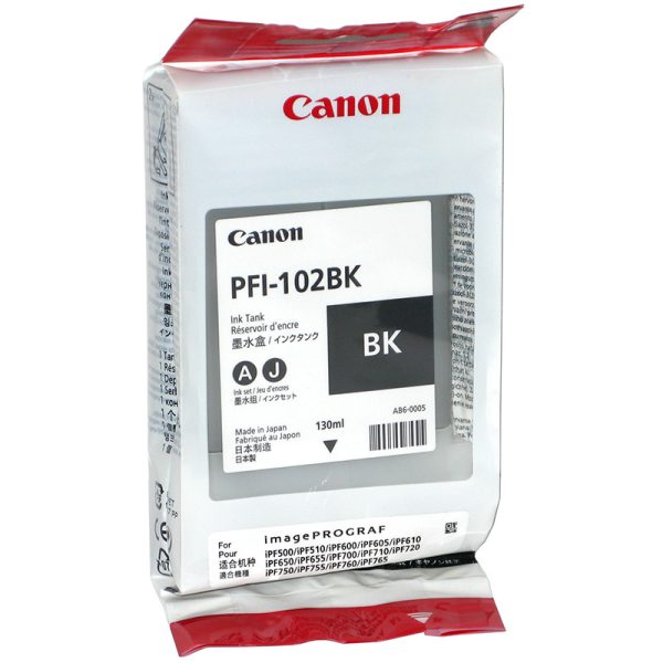 Картридж CANON PFI-102BK черный для Canon IPF500/600/700