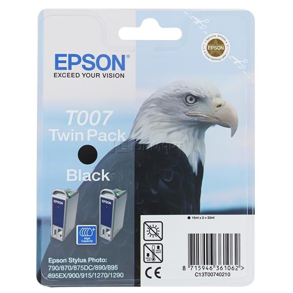 Картридж EPSON T007402 черный двойная упаковка для ST790/870/890/1270/1290