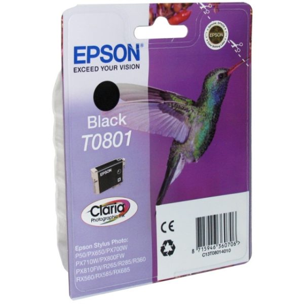 Картридж EPSON T08014010 черный для Stylus Photo P50/PX660