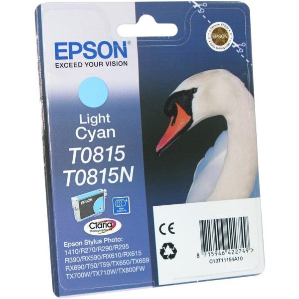 Картридж EPSON T08154A светло-синий увеличенный для ST R270/R290/RX590