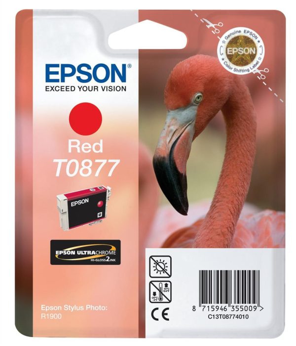 Картридж EPSON T08774010 красный для ST R1900