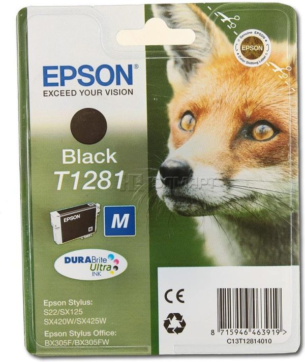 Картридж EPSON T12814010 черный для S22/SX125