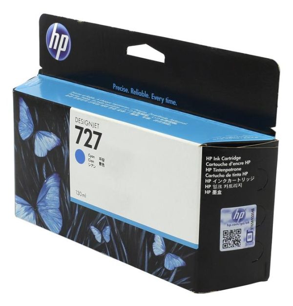 Картридж HP B3P19A №727 с синими чернилами для принтеров Designjet, 130 мл