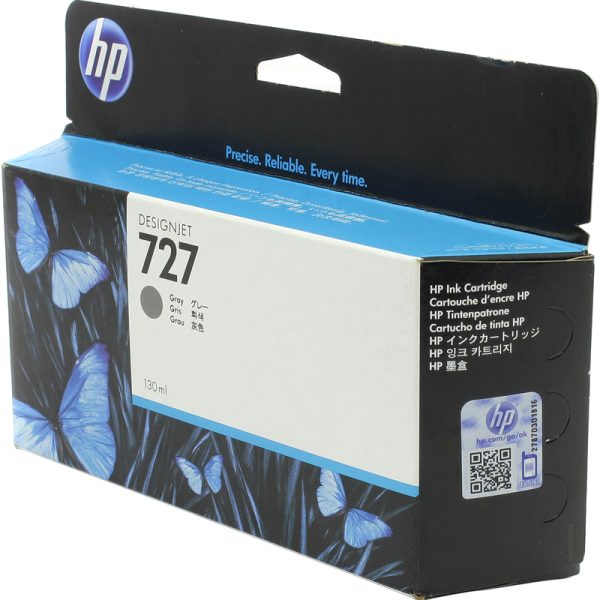 Картридж HP B3P24A №727 с серыми чернилами для принтеров Designjet, 130 мл
