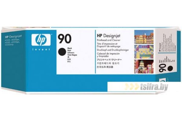 Печатающая головка HP C5054A №90 черная с устр.ойством очистки для принтеров Designjet4000