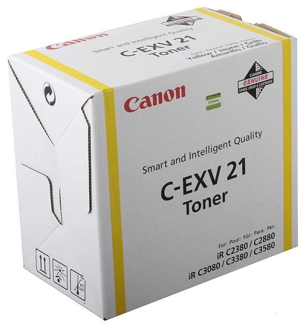 Тонер CANON C-EXV21Y желтый для IR C2380I/C2880I/C3080I/C3380I
