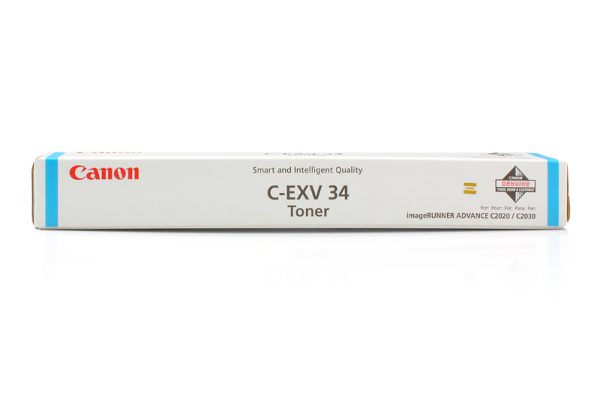 Тонер CANON C-EXV34C синий для iR C2030L/C2030i/C2020L/C2020i/C2025i