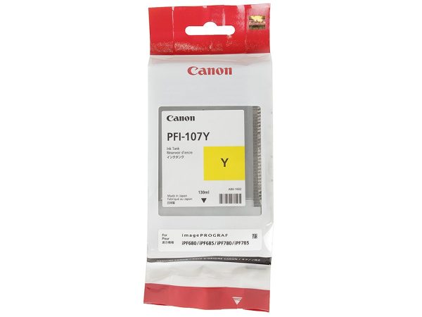 Картридж CANON PFI-107Y желтый для iPF680/685/780/785