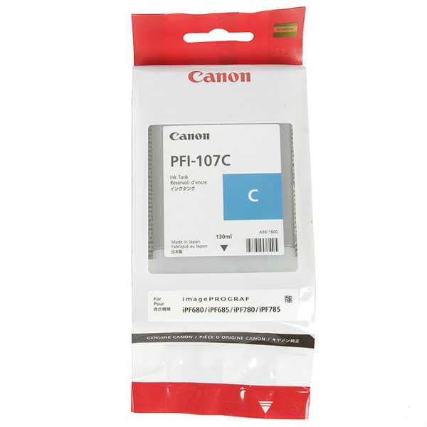 Картридж CANON PFI-107C синий для iPF680/685/780/785