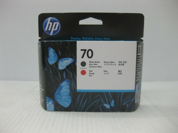 Печатающая головка HP 70 C9409A черная матовая и красная (16000 стр)