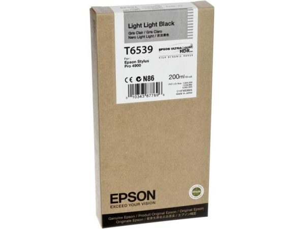 Картридж Epson T6539 светло-черный