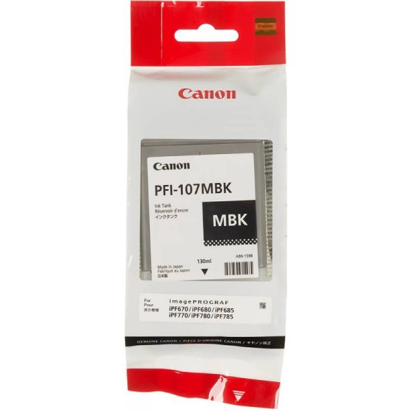 Картридж CANON PFI-107MBK матовый-черный для iPF680/685/780/785