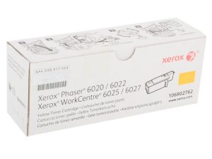 Принт-картридж XEROX 106R02762 желтый для Phaser 6020/6022/ WC 6025/6027