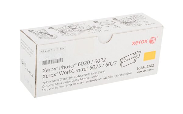Принт-картридж XEROX 106R02762 желтый для Phaser 6020/6022/ WC 6025/6027