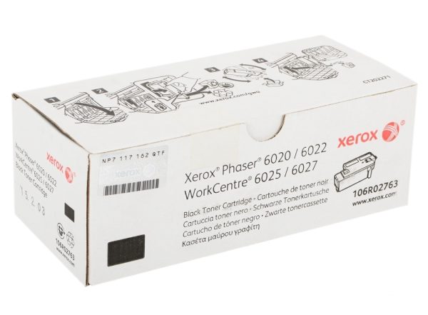 Принт-картридж XEROX 106R02763 черный для Phaser 6020/6022/ WC 6025/6027