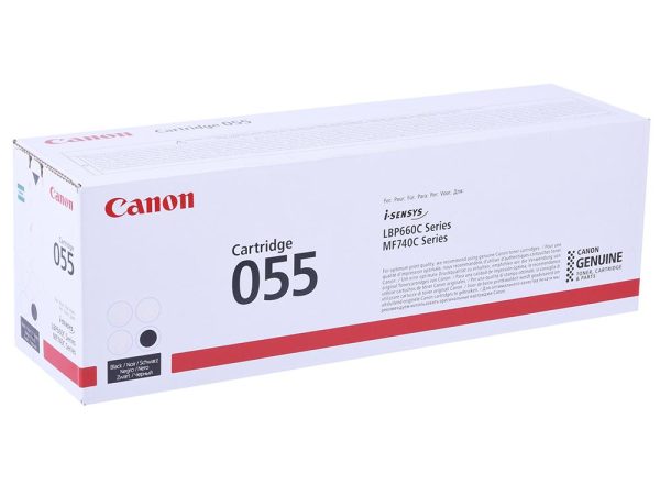 Картридж CANON 055 BK 3016C002 черный, для Canon Cartridge LBP66x/MF74x